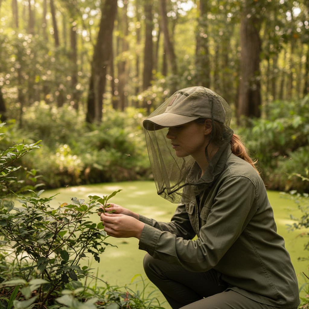 Tix insect protection worn in woodland
