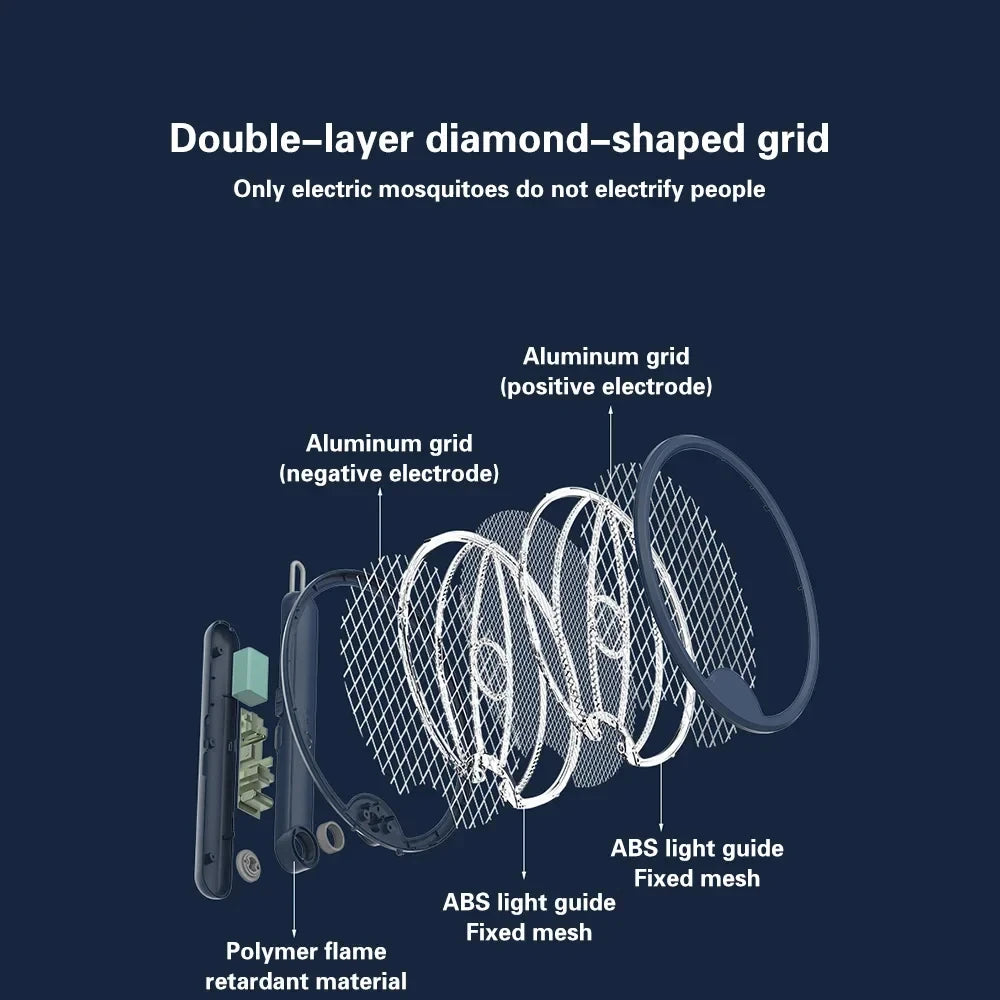 Zolt Bug Zapper - Double-layer diamond grid construction